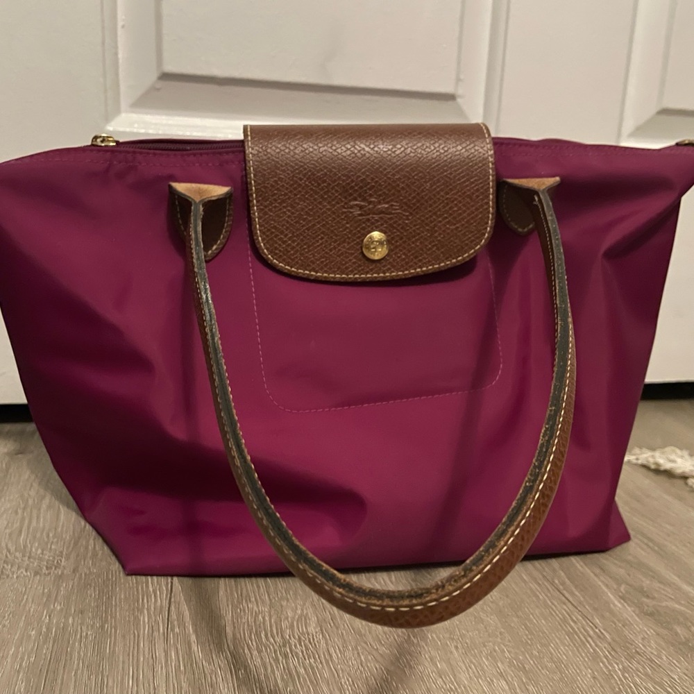 Purple Longchamp Bag, Barely Used